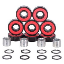 Redsia 스케이트보드 베어링 ABEC 11 정밀 608 2RS 롱보드 미니 크루저 스쿠터 롤러 스케이트 인라인 휠용 스페이스 및 스피드 워셔 포함 (8개 세트)