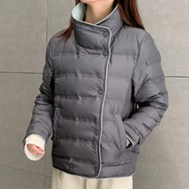 봄간절기아우터 무봉제퀄팅 오리털경량숏패딩점퍼(55~77)