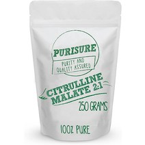 퓨리슈어 시트룰린 말레이트 2:1 파우더 250g(84인분) 지구력 및 근육 회복 개선 Tr, 1개
