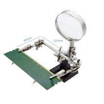 인두기 확대경 스탠드형 납땜 보조기 집게 거치대 보조 기판 SOLDERING 걸이