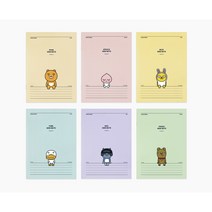 ka 카카오프렌즈 A5중철노트 카카오중철노트 미니노트, 어피치