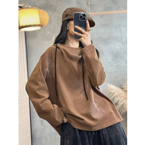 바람개비 루즈핏 코튼 후드티 a973180