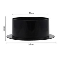 환풍기 창문 화장실 댐퍼 힘펠 휀 주방 후드 1pcs 456 abs 스트레이트 파이프, 4인치 100mm