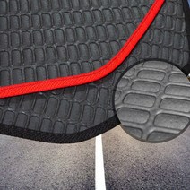 늘쏨 올뉴모닝 고무 자동차 카매트 발판, 블랙테두리, 트렁크매트