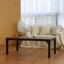 보우데코 멀바우로 쇼파 테이블 1200, 블랙