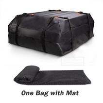 루프캐리어 루프백 호환 방수 카고 백 자동차 지붕 화물 캐리어 여행 캠핑용 범용 수하물 가방 보관 상자 420 600D, 매트가 있는 600D 가방, 1개