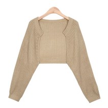 스콰즈 스콰즈 가디건 SBLT049 5COLOR 여성 볼레로 크롭 니트 오픈가디건