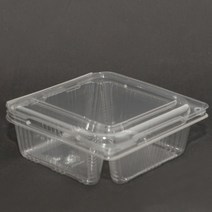 투명 사각 플라스틱 일회용 과일케이스 DA-501 칼라방울토마토500g 2칸 300개