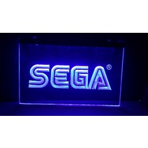 카페 네온 사인 조명 간판 sega led 네온 라이트 사인 홈 장식 공예품, 노란색, 폭300×높이400mm