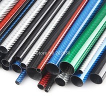 카본파이프 컬러 탄소 섬유 튜브 3k 광택 표면 외경 6mm 8mm 10mm 12mm 16mm 18mm 20mm 길이 500mm 녹색 파란색 빨간색 은색 주황색, 2pcs 8x6mm 오렌지, 2pcs 8x6mm 오렌지