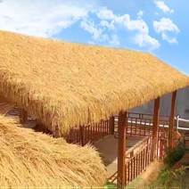 원두막 초가 지붕 인조 밀짚 카페 인테리어 오두막 짚 시공, H. 밀짚 옐로우 38열(1mx4.5m)