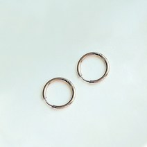 노이드비 2P세트 써지컬스틸 남녀공용 원터치링귀걸이피어싱