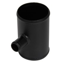 블로우밸브 3quot76mm 블로우 오프 밸브 어댑터 알루미늄 T파이프 모양 튜브 25mm ID bov용, 02 Black