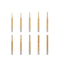 TOP 10Pcs CNC Machine Router Bit PCB Carbide End Mill Tool Cutting Milling Cutters Kit, 01 3.175*1*3