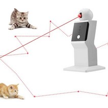[시루네펫샵]애완용품 고양이 강아지 자동장난감 자동랜덤이동 고양이장난감 실내 운동장난감, 3A 배터리방식