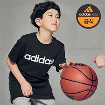 아디다스 키즈 라스트특가 120cm 140cm 주니어 에센셜 라운드 반팔티셔츠-DV1811