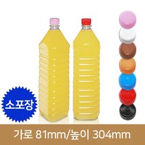 페트병 생수병 (소포장)1.5L 생수 사각 28파이 (A), 빨강, 1개