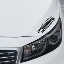 디엑셀 올 뉴 카니발 서페이스 자동차 데칼 차량용 스티커, 좌, 레드