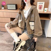 시크힐즈 빅포켓 스트링 후드 집업 맨투맨 점퍼 N 00103