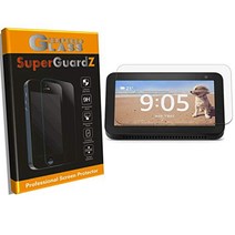 [2-Pack] for Amazon Echo Show 5 Screen Protector [Tempered Glass] SuperGuardZ 9H 0.3mm 2.5D Roun, 1, Anti-Bubble [Lifetime Replace