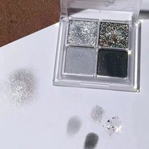쿨 톤 아이 섀도우 팔레트 9 색 블랙 스모키 팔레트 매트 글리터 아이섀도우 팔레트 스모키 아이 섀도우 아이 피그먼트 팔레트, 4색, 1개