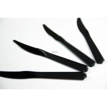 유앤팩 위생적인 개별 포장 블랙 일회용 나이프, 나이프 검정, 300개