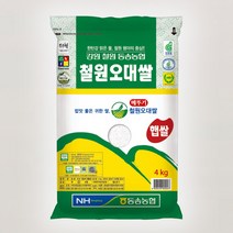 2022년 철원동송오대쌀 4kg 10kg 20kg 백미 햅쌀 맛있는 쌀, 철원동송오대 20kg