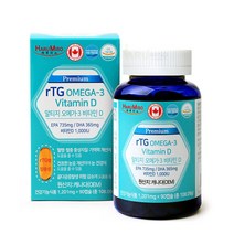 하루미소 rTG 오메가3 비타민D 1201mg x 90캡슐
