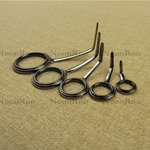 민물낚시대 낚시대 NooNRoo T-ATST 낚싯대 가이드 SIC 링 한 세트 (5 개) 부품 수리, Grey color