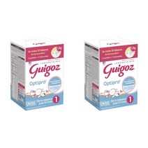 (프랑스직배) 귀고 기고 옵티프로1 밀크 파우더 분유 1단계 1.2kg 2팩 Guigoz 1 Lait En Poudre 0-6 Mois + 1 Mesurette INCLUS