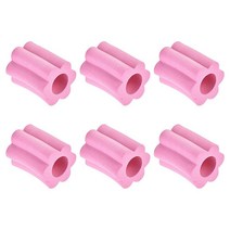 Uxcell 컵 터너 폼 지름 4.9cm(1.57인치) 폼 인서트 핑크 1.9cm(3/4인치) PVC 파이프 텀블러 6개, Pink