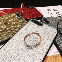 기타 바보사랑[수나르]갤럭시A30 A30 A305 A307 럭셔리 글리터 링 핸드폰 케이스, 갤럭시A30(A305)/spc100레드, 레드