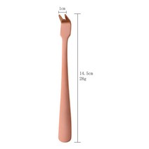 2Pcs 작은 고기 포크 해산물 피커 게 새우 포크 고기 만두 스푼 포크 주방 바베큐 도구 디저트 샐러드 과일 식탁, 로즈 골드-2pcs