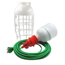 LED 고와트 작업등 40W 10M 스위치부착 캠핑 가설조명 E39 보호망 전구세트, 2개