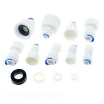 RO 워터 퀵 파이프 피팅 1/4 3/8 OD 호스, 1I4 호스-1I4 스레드, PCF