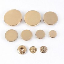 불박기 가죽 공예 불박 도장 기계 제작 인쇄 20 세트 10-25mm 금속 프레스 스터드 바느질 단추 의류 패스너 스냅 액세서리 코트 장식 걸쇠, 18mm, LightGold