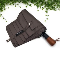미치코런던 3단 고급 우드핸들 튼튼한 빅사이즈 완전자동우산 답례품 선물 우산지름 100cm