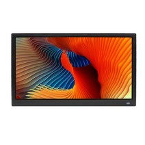 전자액자 전자 앨범 디지털 액자 스마트 원격제어 선물 WIFI 무선 15.6 인치 led 백라이트 hd 19201080 전체 기능 디지털 사진 프레임 전자 앨범 디지털 사진, 검은색, 영국 플러그