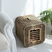 켄넬 라탄 하우스 강아지집 고양이집-빈티지, 켄넬 라탄 하우스-빈티지