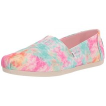 TOMS 여성용 알파르가타 3.0 로퍼 플랫 알로에 그린 홀치기 염색 7.5