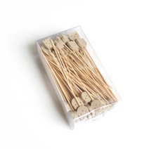 Bamboo Factory [고급과일꽂이] 곰돌이 대나무 과일꽂이 요지 티포크 (49)