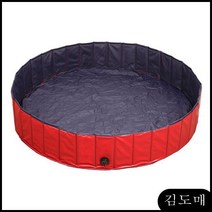 접이식애견욕조/강아지욕조 애견풀장, 웰빙 소형(30x10)_레드, 레드