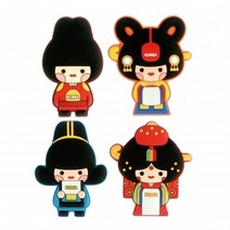 [MIRACLE KOREA] 전통캐릭터 패밀리 고무 마그넷, 신부