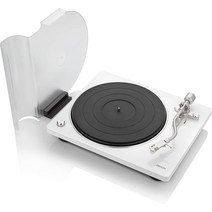 정품 직수입 데논 DP-400 반자동 아날로그 턴테이블, 하얀색, DP450