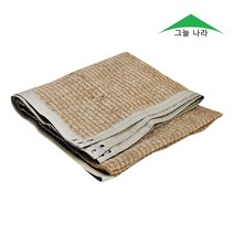 그늘나라 햇빛 차광막 UV 옥상 지붕 농막 98% 이중직 베이지 사면봉제, 98%베이지 2mX2m+로프10m