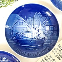 빙앤그뢴달 코펜하겐 장식접시 JULE AFTEN 1976