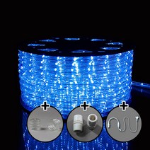 탄탄 LED 원형 논네온 줄조명 로프라이트 (2M 10M 50M 단위판매), 청색