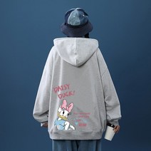 손드르 여사 캐릭터 빅 사이즈 세미 오버핏 데일리 후드티 (M-5XL)