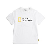 [백화점매장상품출고] 내셔널지오그래픽키즈 키즈 맨투맨 티셔츠 [23SS]K235UTS020 네오디 빅로고 HTEE WHITE