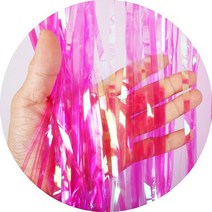 굿벌룬 은박 파티커튼, 홀로그램핑크